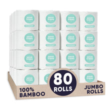 Load image into Gallery viewer, Eco-Friendly Bamboo Toilet Paper in Bulk 3-ply Rolls
