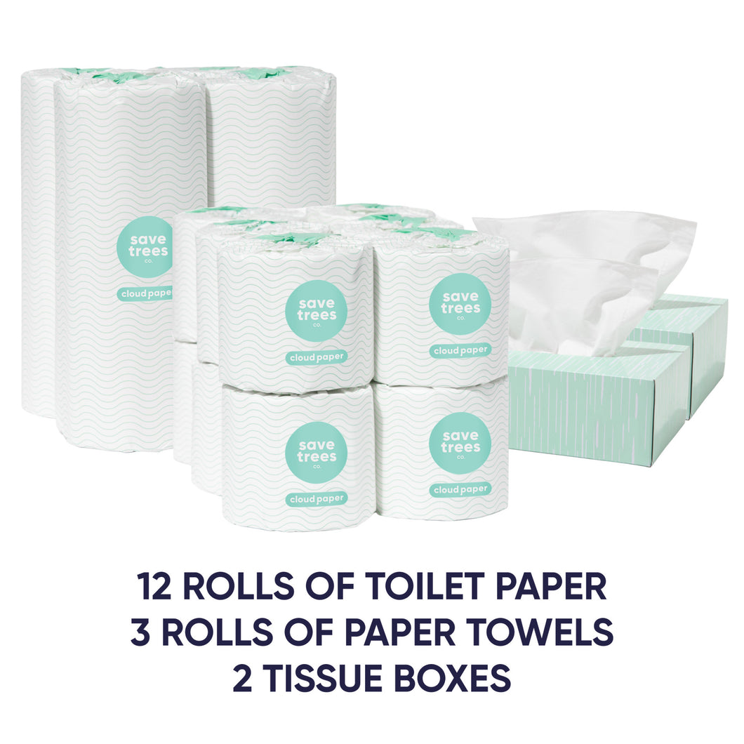 bamboo toilet paper paper towels facial tissues eco-friendly cloud paper save trees