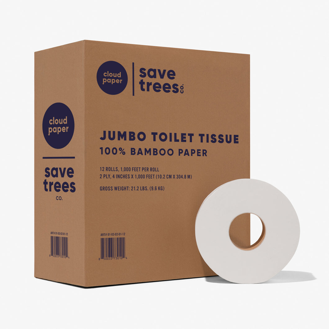 Eco-friendly bamboo commercial toilet paper for dispensers