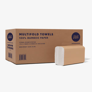 Eco-friendly bamboo multifold paper towels