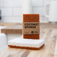 Load image into Gallery viewer, Bamboo Buds and Coconut Kitchen Sponge Bundle
