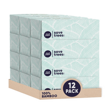 Load image into Gallery viewer, 100% Bamboo Facial Tissue, 12 Boxes
