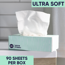 Load image into Gallery viewer, Ultra soft 100% Bamboo tissues box over bathroom sink
