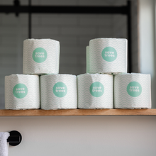 Load image into Gallery viewer, Cloud Paper&#39;s bamboo toilet paper on counter
