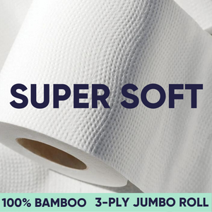 3-ply bamboo toilet paper is a soft and eco-friendly bathroom roll